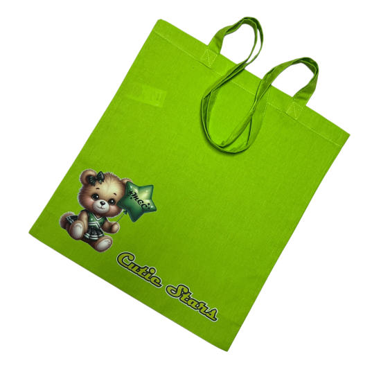 EINZELSTÜCK Einkaufsbeutel Design Bärchen Cutie Stars
